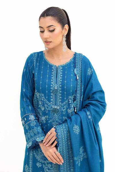 Gul Ahmed 3PC Unstitched Embroidered Acrylic Suit with Embroidered Acrylic Dupatta AP-42005