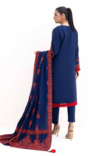 Gul Ahmed 3PC Unstitched Embroidered Acrylic Suit with Embroidered Acrylic Dupatta AP-42012