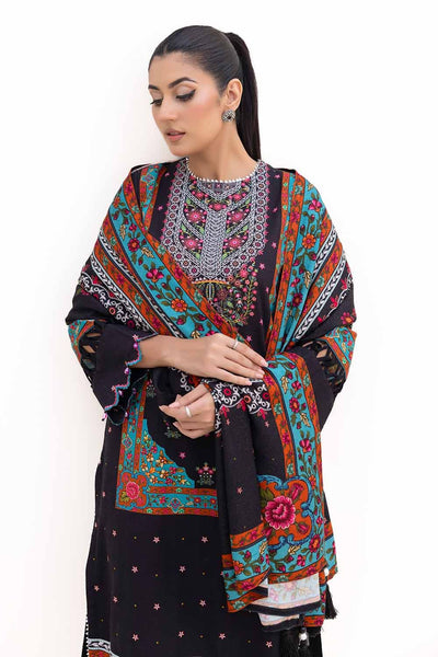 Gul Ahmed 3PC Unstitched Printed Khaddar Suit with Printed Pashmina Dupatta AP-42030