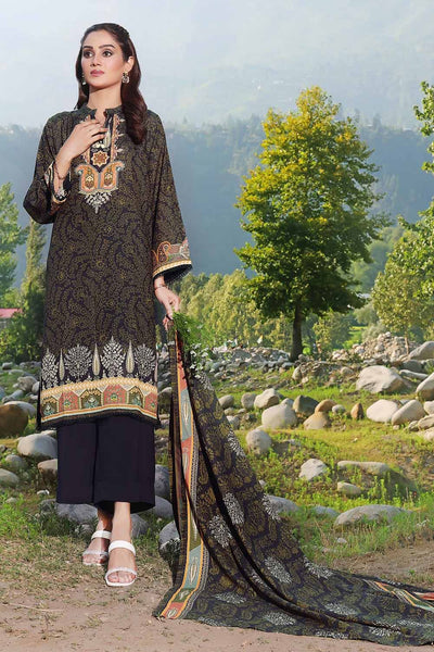 Gul Ahmed 3PC Printed Karandi Unstitched Suit AY-32006