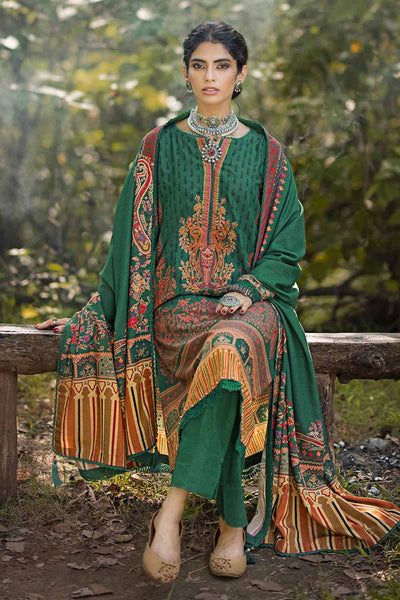 Gul Ahmed 3PC Digital Printed Karandi Unstitched Suit with Embroidered Neckline on Organza AY-32010