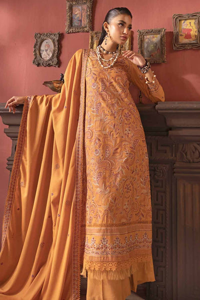 Gul Ahmed 3PC Embroidered Digital Printed Karandi Unstitched Suit AY-32024