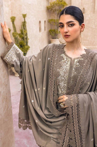 Gul Ahmed 3PC Embroidered Karandi Unstitched Suit with Embroidered Karandi Dupatta AY-32025