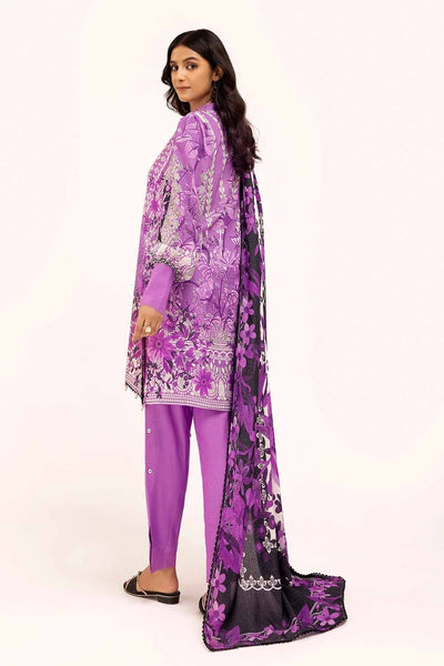 Gul Ahmed 3PC Unstitched Printed Karandi Suit AY-42002