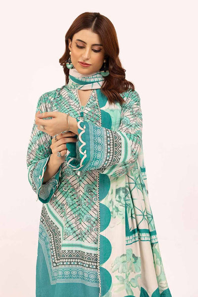 Gul Ahmed 3PC Unstitched Printed Karandi Suit AY-42003