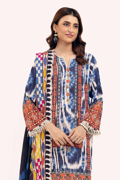 Gul Ahmed 3PC Unstitched Printed Karandi Suit AY-42004