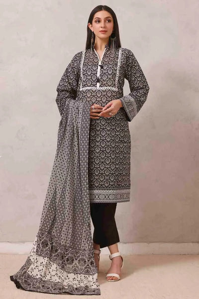 Gul Ahmed 3PC Printed Lawn Stitched Suit B-22001