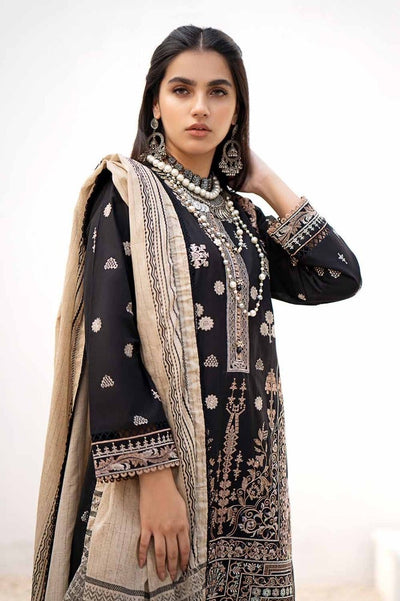 Gul Ahmed 3PC Printed Embroidered Lawn Unstitched Suit B-32025
