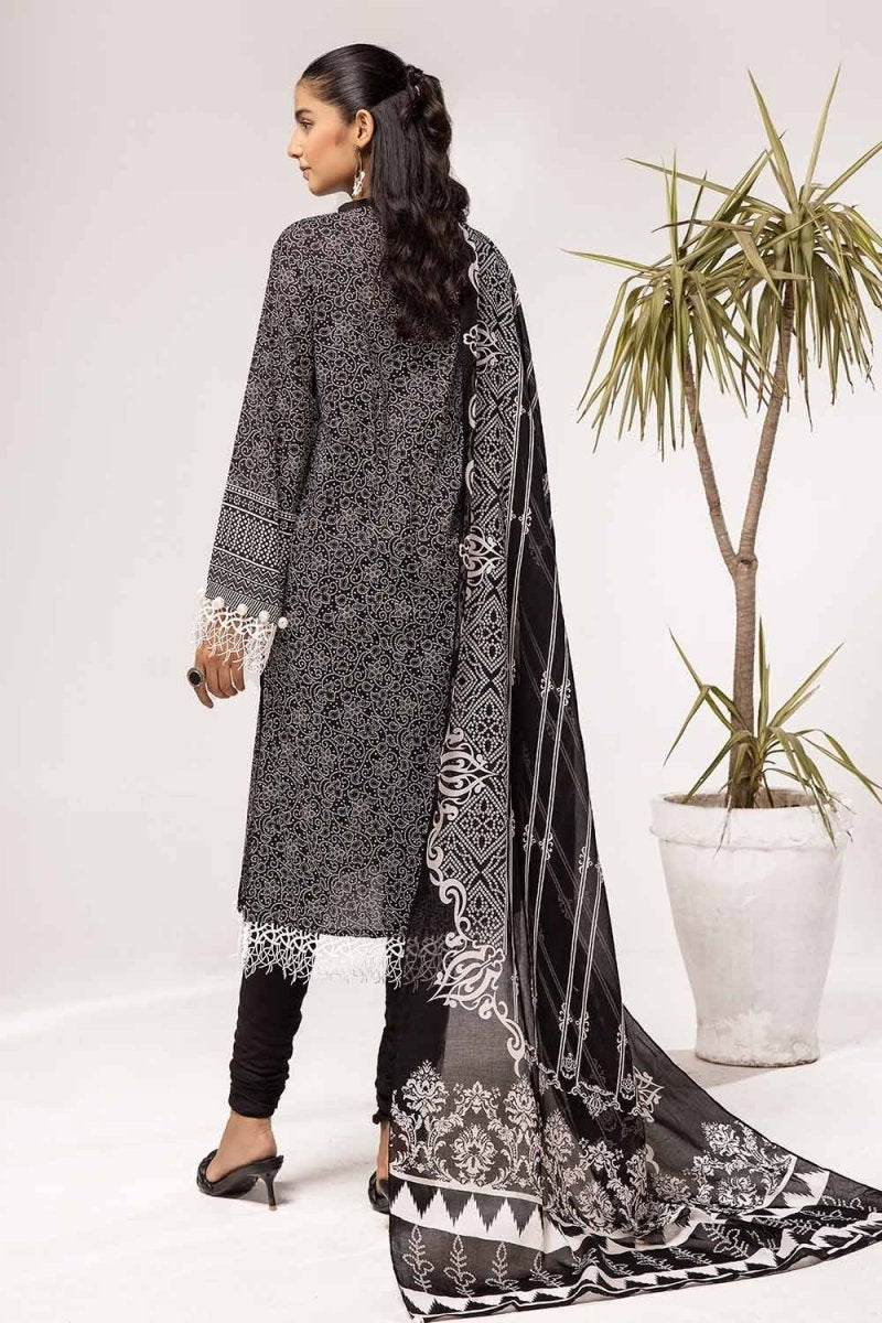 Gul Ahmed 3PC Unstitched Printed Lawn Suit B-42001