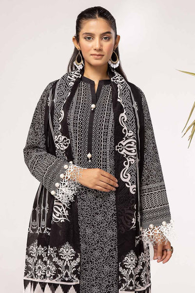 Gul Ahmed 3PC Unstitched Printed Lawn Suit B-42001