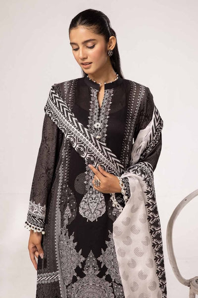 Gul Ahmed 3PC Unstitched Printed Lawn Suit B-42016