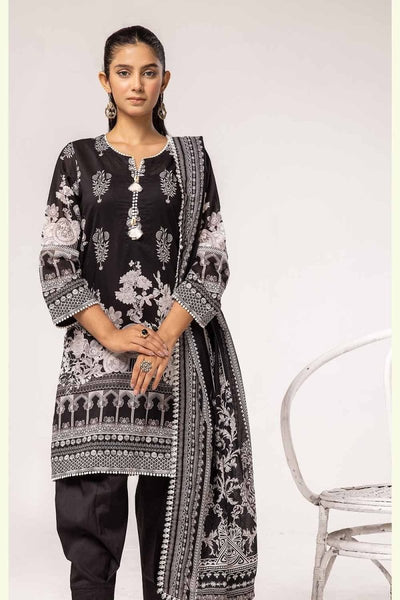 Gul Ahmed 3PC Unstitched Printed Lawn Suit B-42018