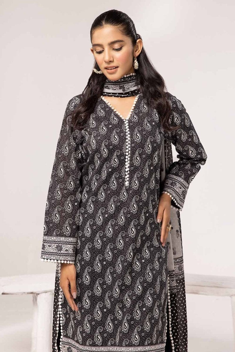 Gul Ahmed 3PC Unstitched Printed Lawn Suit B-42020