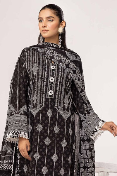 Gul Ahmed 3PC Unstitched Printed Lawn Suit B-42022