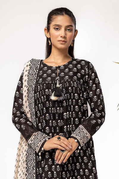 Gul Ahmed 3PC Unstitched Printed Lawn Suit B-42023