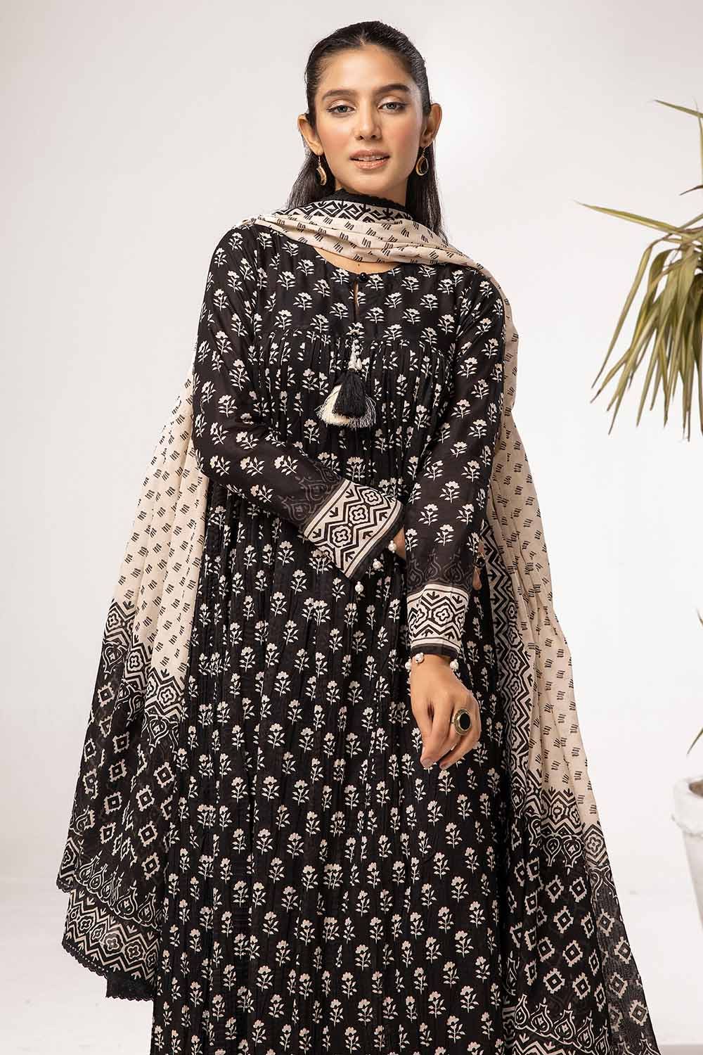 Gul Ahmed 3PC Unstitched Printed Lawn Suit B-42023