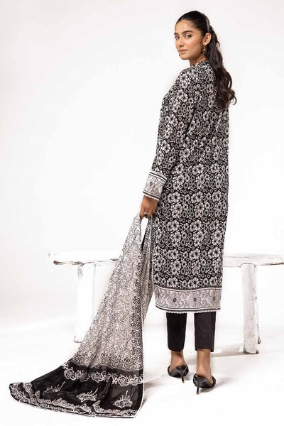 Gul Ahmed 3PC Unstitched Printed Lawn Suit B-42024