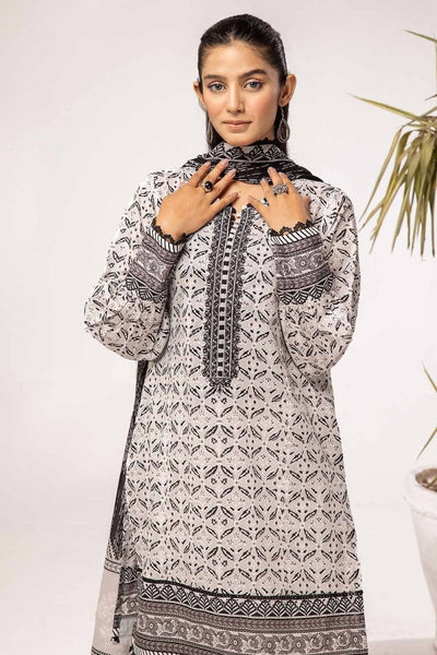 Gul Ahmed 3PC Unstitched Embroidered Lawn Suit B-42028