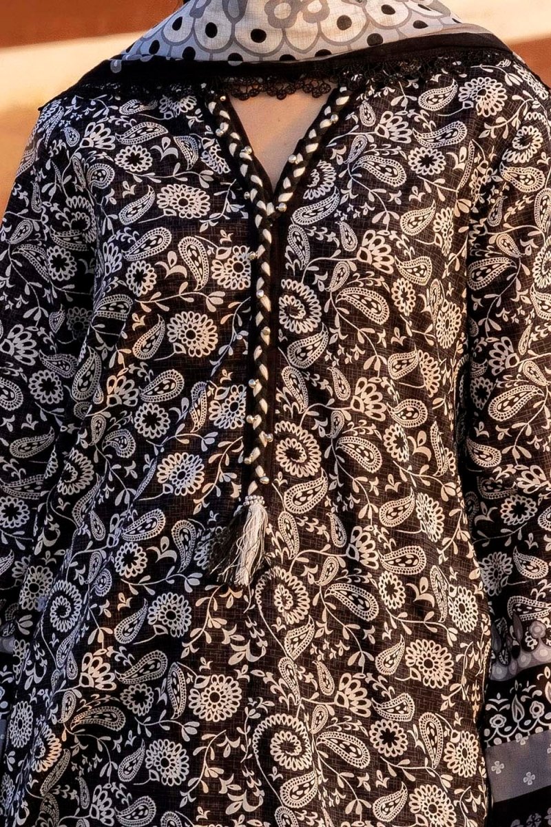 Gul Ahmed 3 Piece Unstitched Printed Lawn Suit B-52001