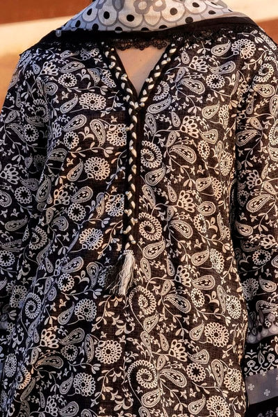Gul Ahmed 3 Piece Unstitched Printed Lawn Suit B-52001
