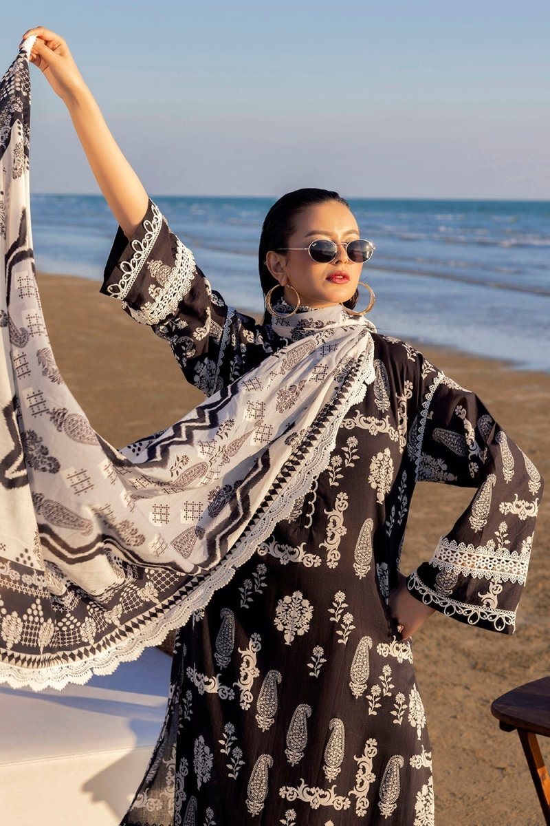 Gul Ahmed 3 Piece Unstitched Printed Lawn Suit B-52002