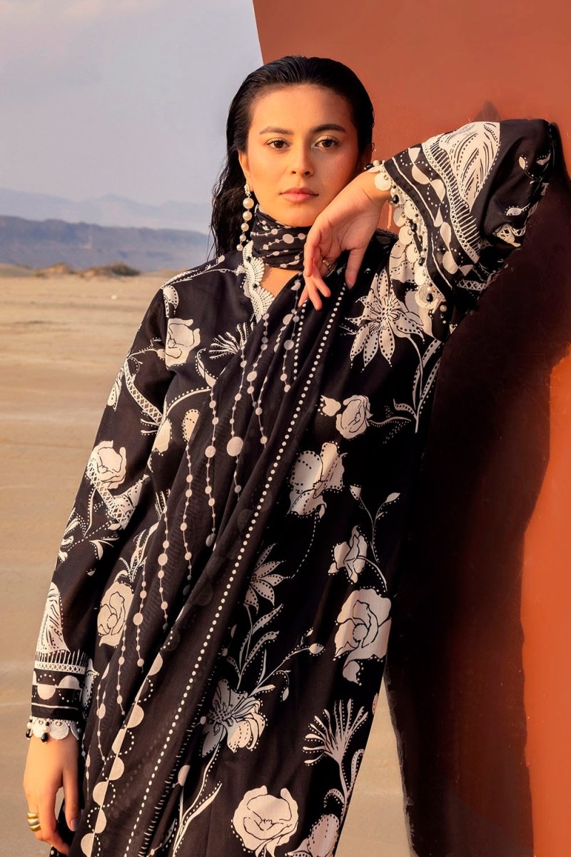 Gul Ahmed 3 Piece Unstitched Printed Lawn Suit B-52004
