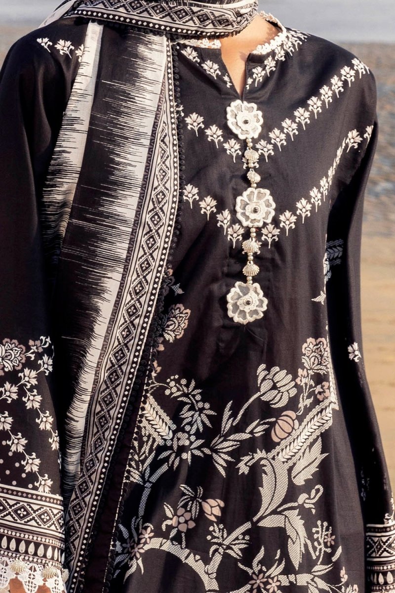 Gul Ahmed 3 Piece Unstitched Printed Lawn Suit B-52009