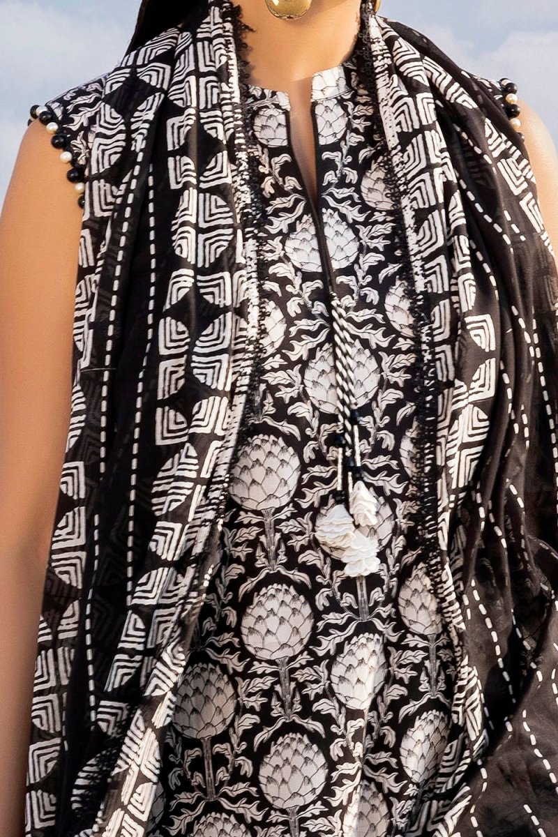 Gul Ahmed 3 Piece Unstitched Printed Lawn Suit B-52013