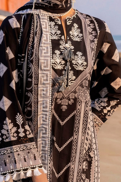 Gul Ahmed 3 Piece Unstitched Embroidered Printed Lawn Suit B-52016