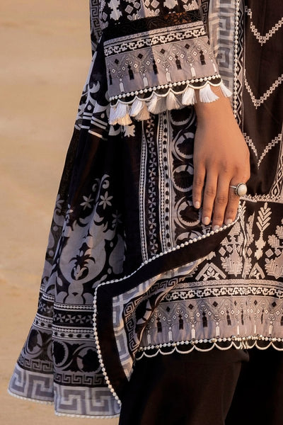 Gul Ahmed 3 Piece Unstitched Embroidered Printed Lawn Suit B-52016