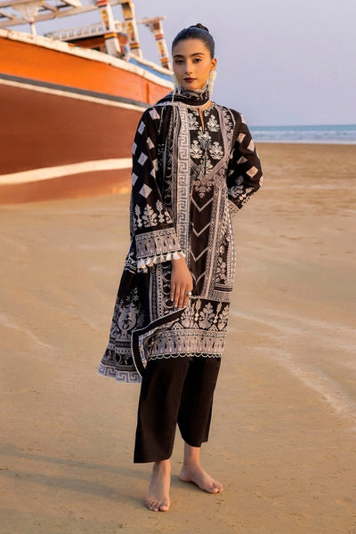 Gul Ahmed 3 Piece Unstitched Embroidered Printed Lawn Suit B-52016