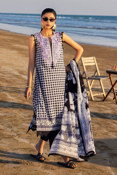 Gul Ahmed 3 Piece Unstitched Embroidered Printed Lawn Suit B-52017