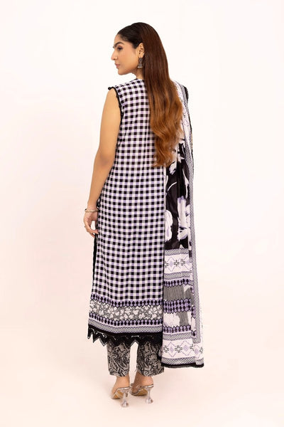 Gul Ahmed 3 Piece Unstitched Embroidered Printed Lawn Suit B-52017