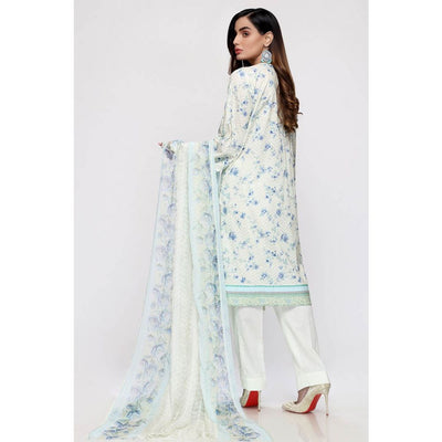 Embroidered Lawn Unstitched 3 Piece Suit BCT-19