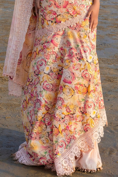 Gul Ahmed 3 Piece Unstitched Printed Lawn Suit with Embroidered Chiffon Dupatta BCT-52016