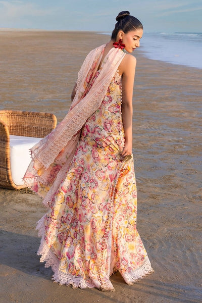 Gul Ahmed 3 Piece Unstitched Printed Lawn Suit with Embroidered Chiffon Dupatta BCT-52016