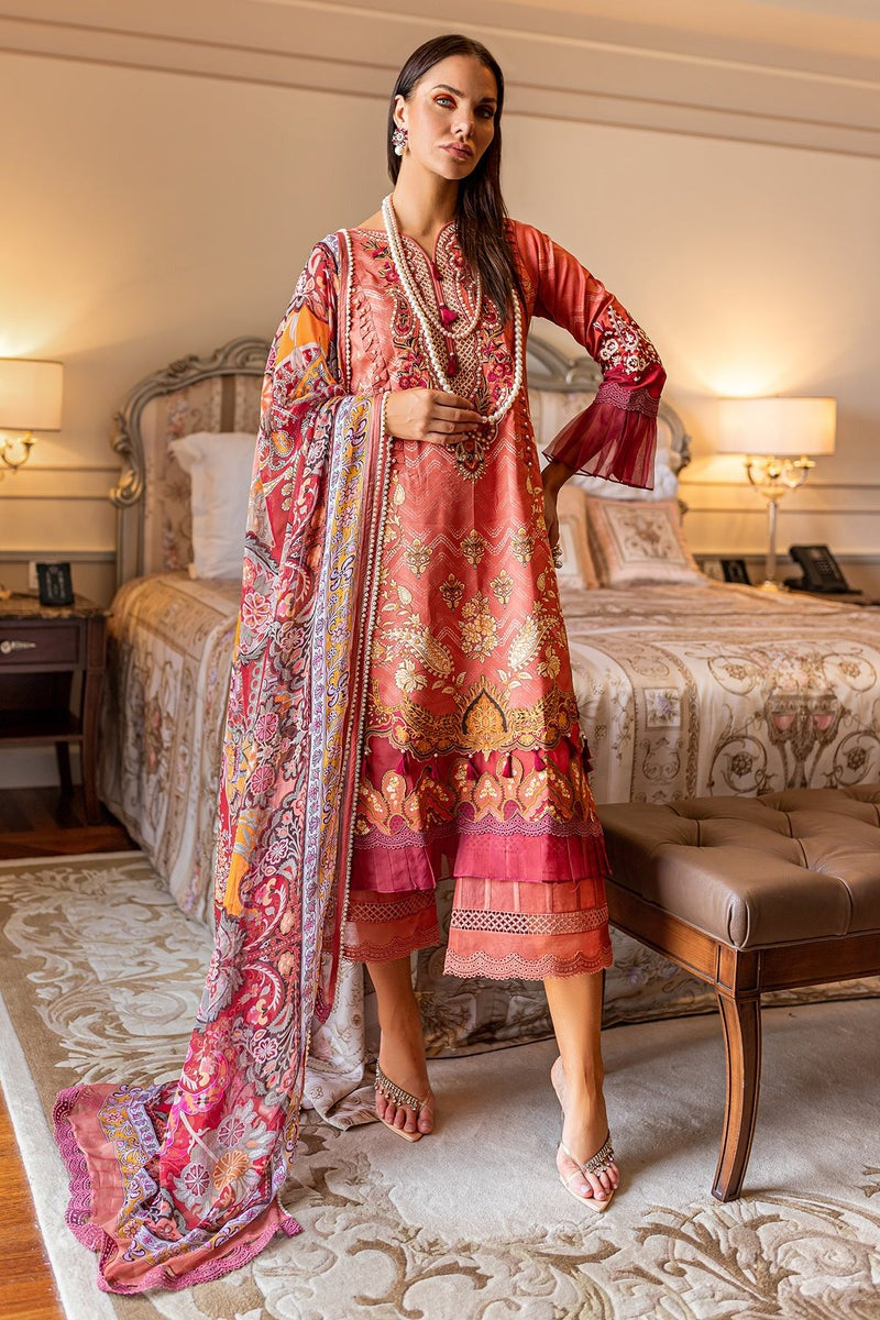 Jade Classic 3 Piece Unstitched Digital Printed Lawn Suit - BL-20077 A