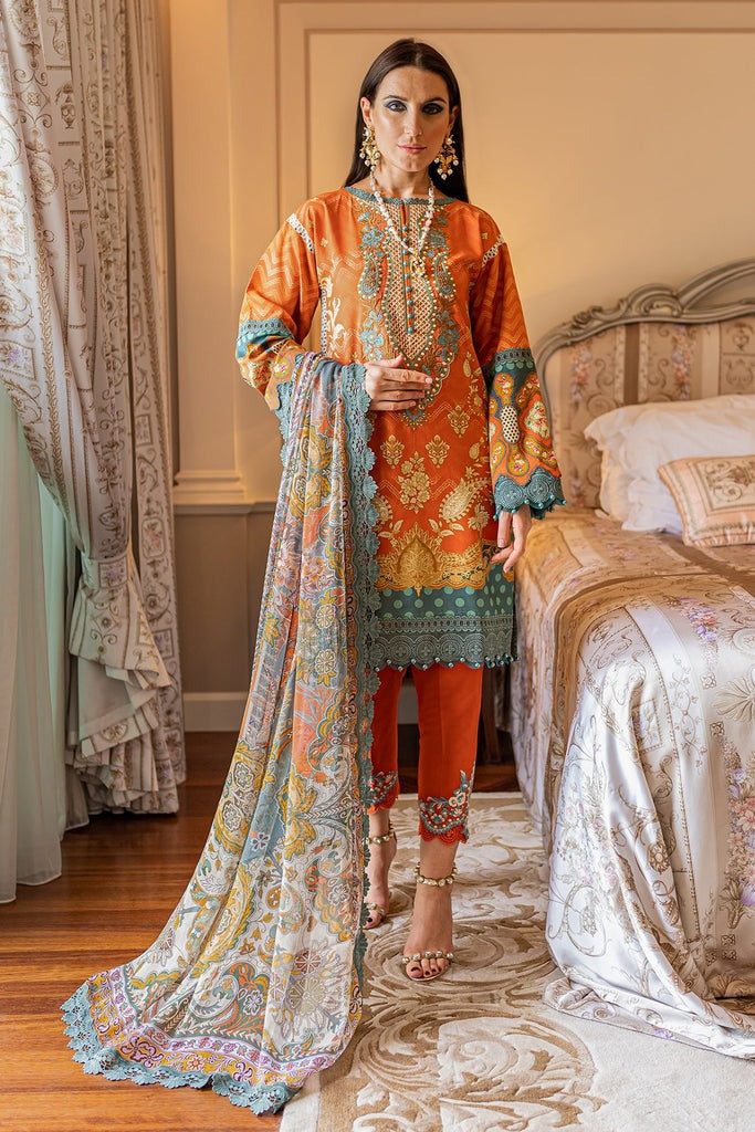 Jade Classic 3 Piece Unstitched Digital Printed Lawn Suit - BL-20077 B