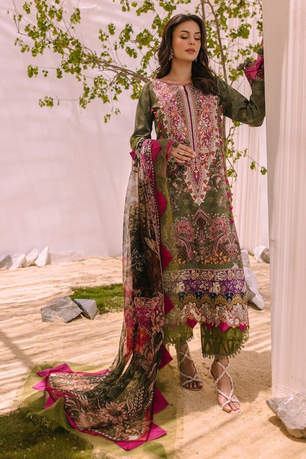 Jade Classic 3 Piece Unstitched Digital Printed Lawn Suit - BL-20168 B