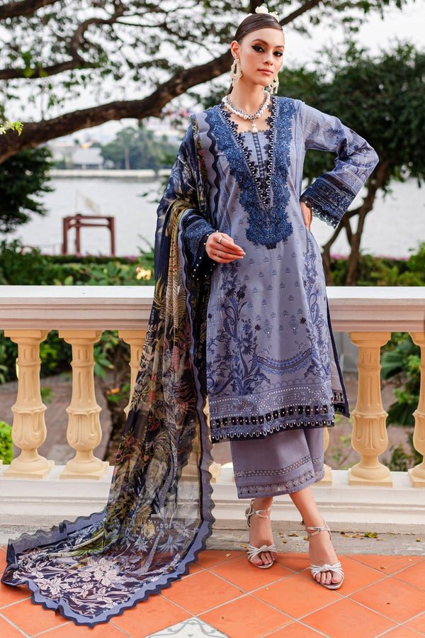 Jade Classic 3 Piece Unstitched Digital Printed Lawn Suit - BL-20416