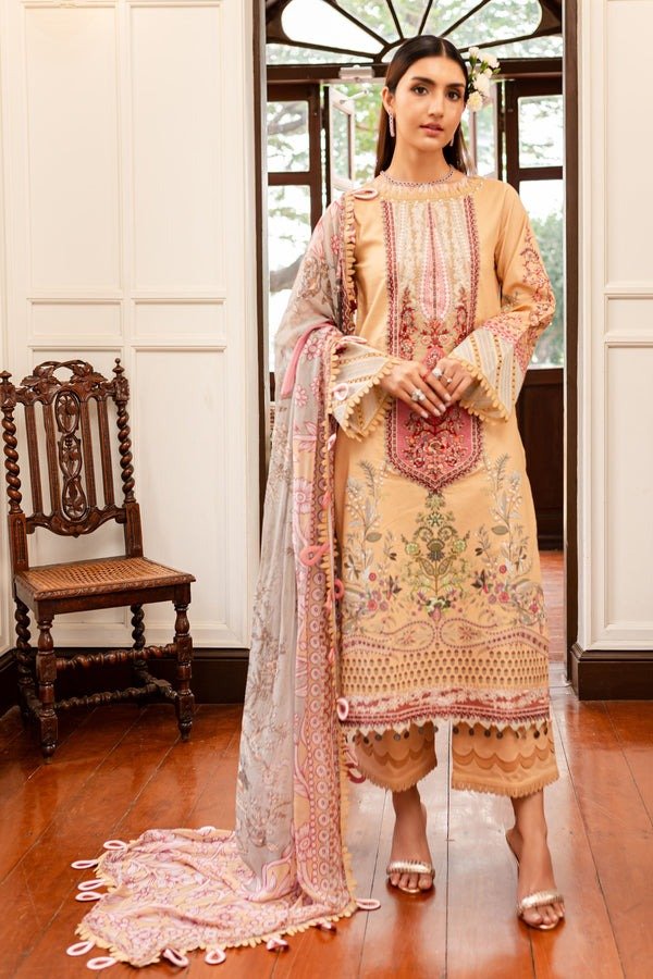 Jade Classic 3 Piece Unstitched Digital Printed Lawn Suit - BL-20419