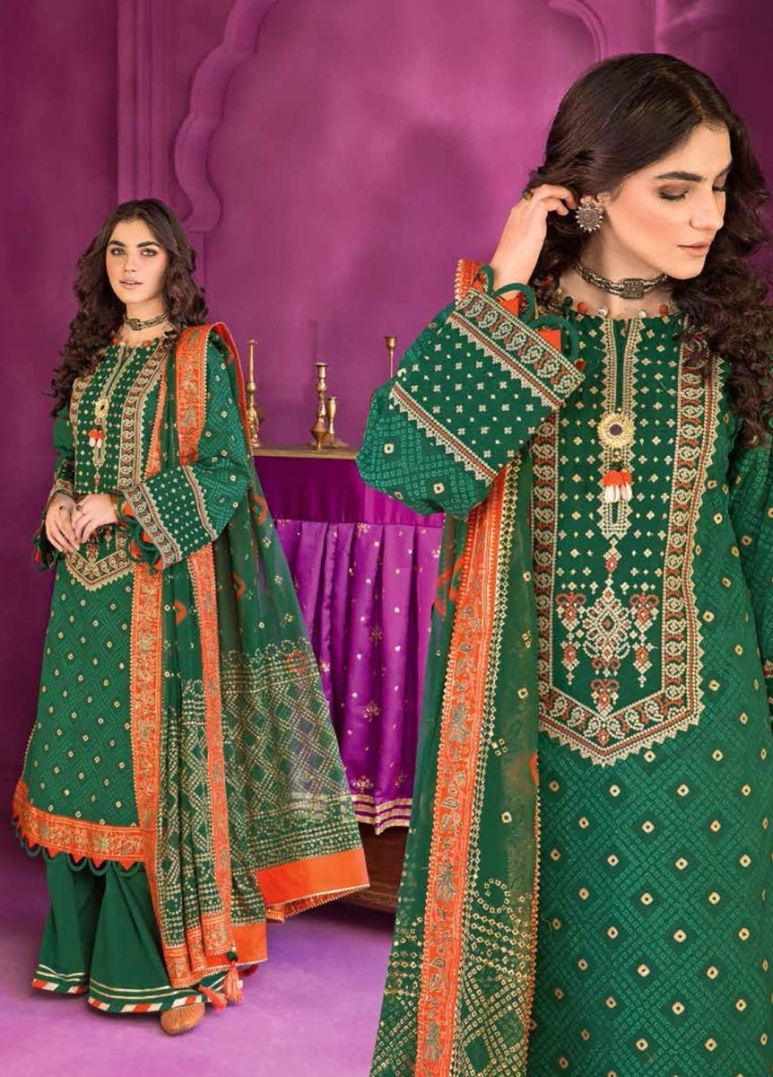 Gul Ahmed 3PC Embroidered Chunri Lawn Unstitched Suit BM-32015