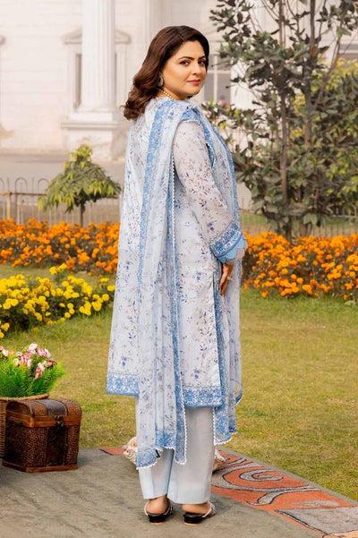 Gul Ahmed 3PC Printed Lawn Unstitched Suit with Chiffon Dupatta - BM-42015