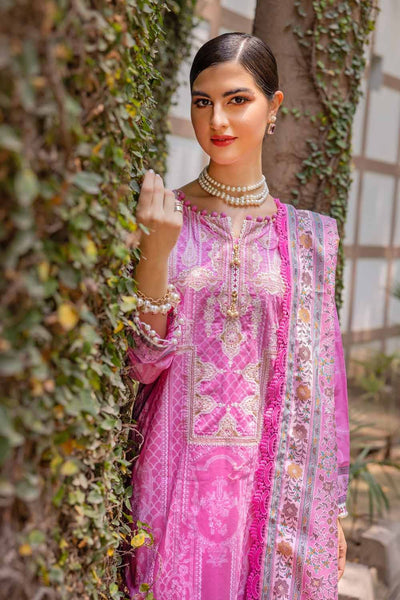 Gul Ahmed 3PC Embroidered Gold Printed Cambric Unstitched Suit with Printed Burnout Dupatta BN-32005