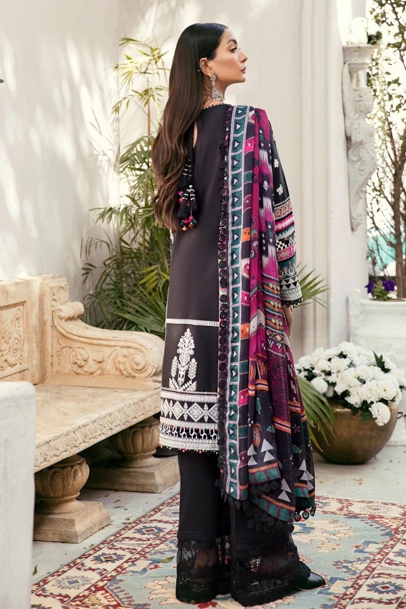 Baroque 3 Piece Unstitched Embroidered Lawn Suit - BQU-BL08-08