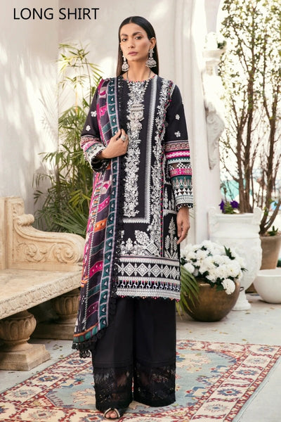 Baroque 3 Piece Unstitched Embroidered Lawn Suit - BQU-BL08-08