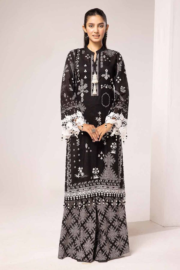 Gul Ahmed 2PC Unstitched Printed Lawn Suit BT-42007