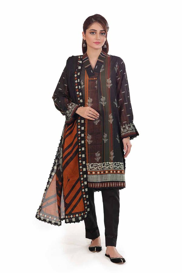 Gul Ahmed 3PC Unstitched Printed Lawn Suit CA-42078