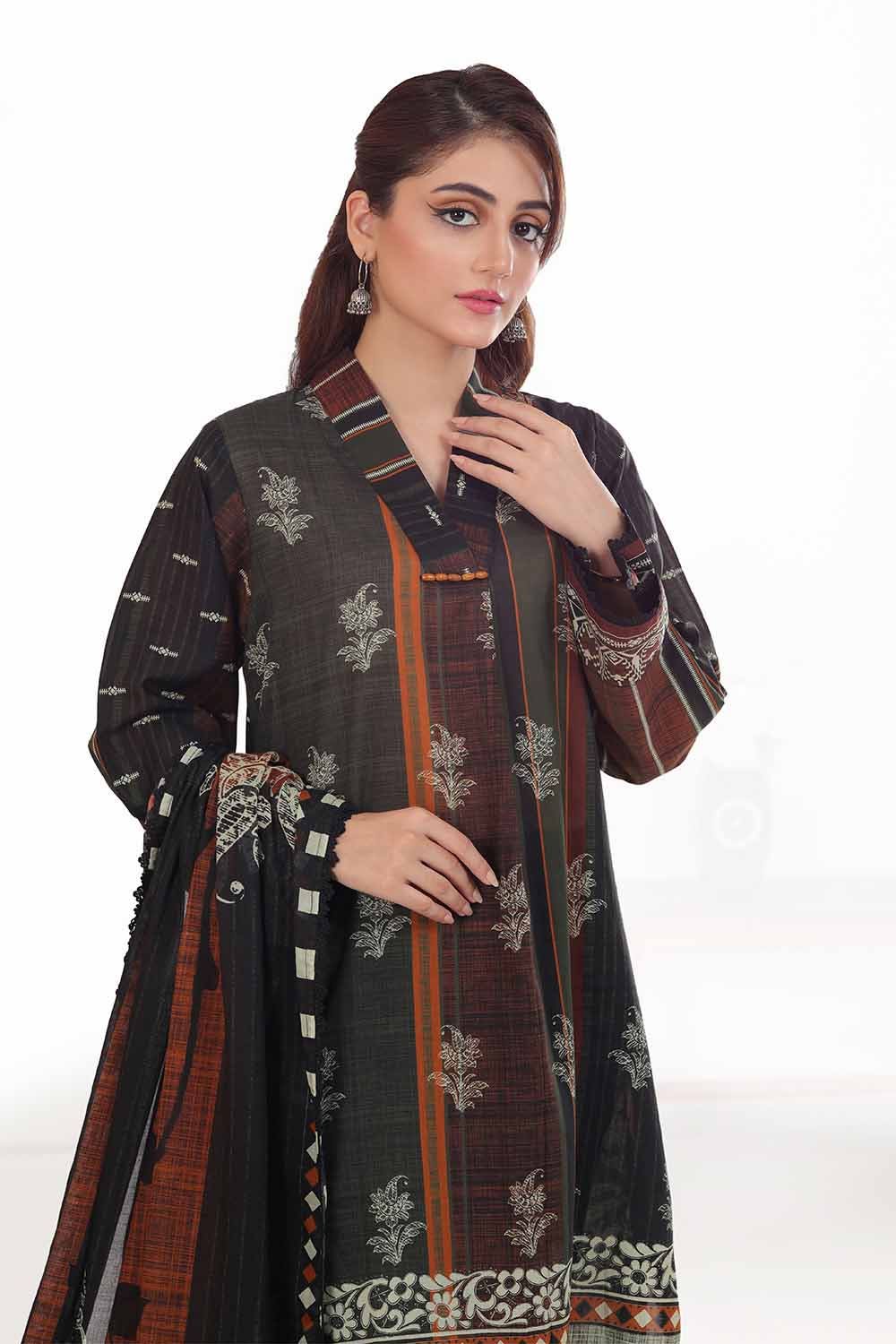 Gul Ahmed 3PC Unstitched Printed Lawn Suit CA-42078