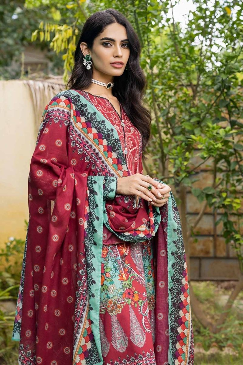 Gul Ahmed 3PC Unstitched Cotton Printed Suit CBN-22027